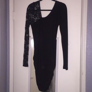 Lace black dress